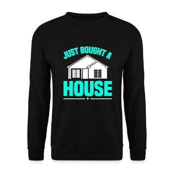 New Homeowner Homeowner Homeowner - Unisex Sweatshirt - black - Front - Alina (178cm) & Michal (187cm)