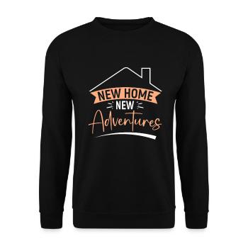 New Homeowner Homeowner Homeowner - Unisex Sweatshirt - black - Front - Alina (178cm) & Michal (187cm)