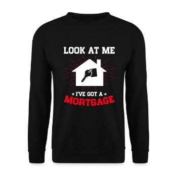 New Homeowner Homeowner Homeowner - Unisex Sweatshirt - black - Front - Alina (178cm) & Michal (187cm)