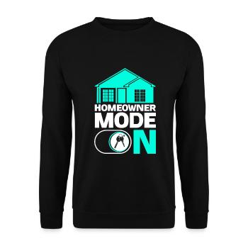 New Homeowner Homeowner Homeowner - Unisex Sweatshirt - black - Front - Alina (178cm) & Michal (187cm)