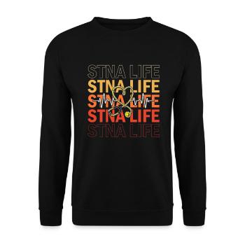 STNA Certified Nursing Assistant - Unisex Sweatshirt - black - Front - Alina (178cm) & Michal (187cm)