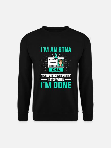STNA Certified Nursing Assistant - Unisex Sweatshirt - black