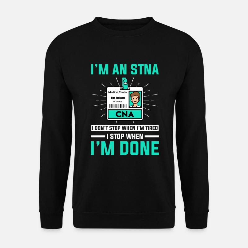STNA Certified Nursing Assistant - Unisex Sweatshirt - black