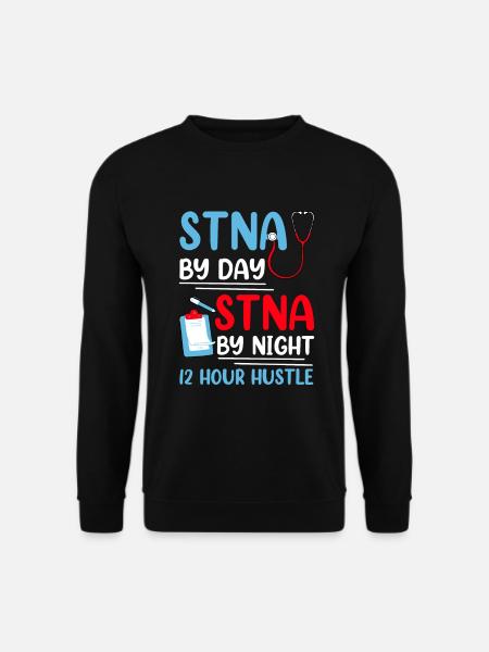 STNA Certified Nursing Assistant - Unisex Sweatshirt - black