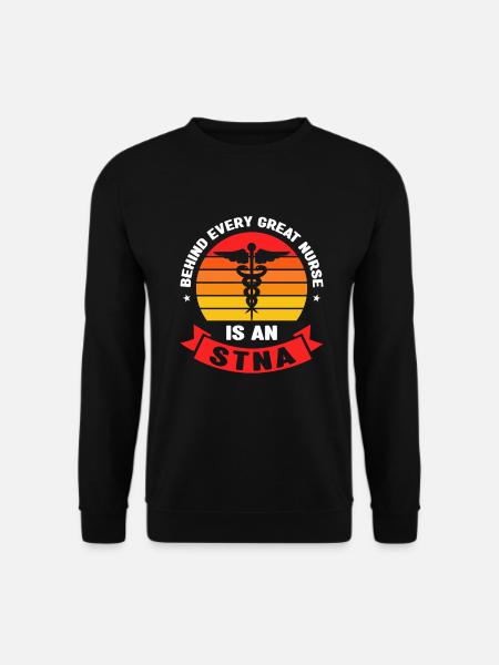 STNA Certified Nursing Assistant - Unisex Sweatshirt - black