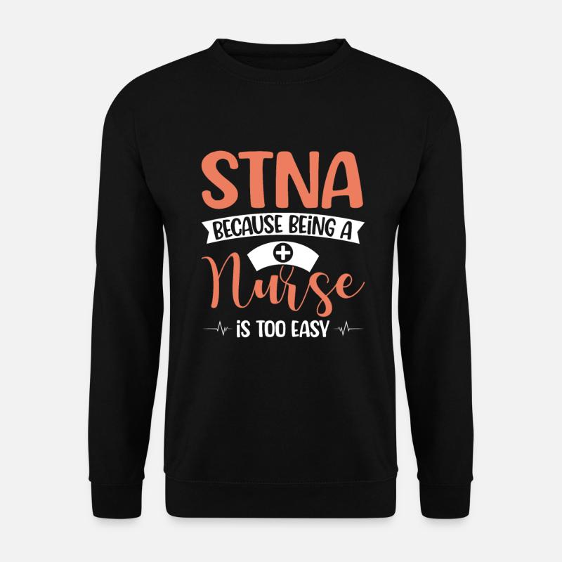 STNA Certified Nursing Assistant - Unisex Sweatshirt - black