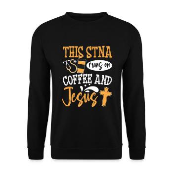 STNA Certified Nursing Assistant - Unisex Sweatshirt - black - Front - Alina (178cm) & Michal (187cm)