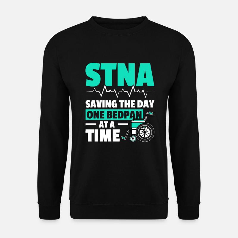 STNA Certified Nursing Assistant - Unisex Sweatshirt - black