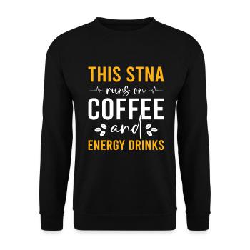 STNA Certified Nursing Assistant - Unisex Sweatshirt - black - Front - Alina (178cm) & Michal (187cm)