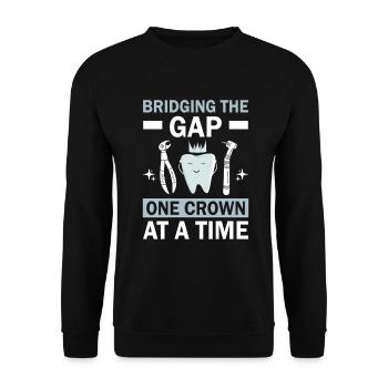 Dental Technician Dental Technician - Unisex Sweatshirt - black - Front - Alina (178cm) & Michal (187cm)