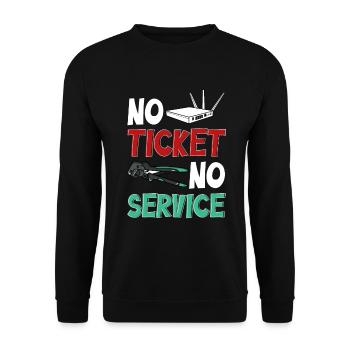 Network Administrator System Administrator Network - Unisex Sweatshirt - black - Front - Alina (178cm) & Michal (187cm)