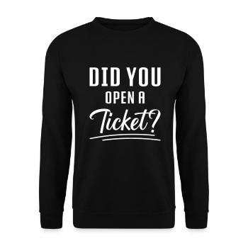 Network Administrator System Administrator Network - Unisex Sweatshirt - black - Front - Alina (178cm) & Michal (187cm)