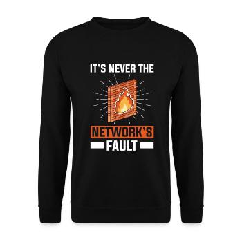 Network Administrator System Administrator Network - Unisex Sweatshirt - black - Front - Alina (178cm) & Michal (187cm)