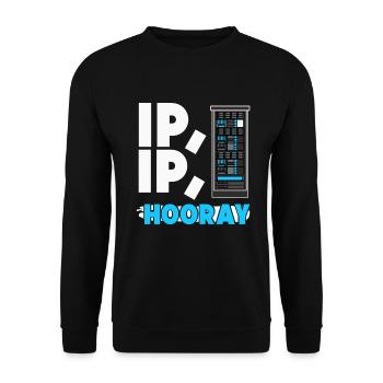Network Administrator System Administrator Network - Unisex Sweatshirt - black - Front - Alina (178cm) & Michal (187cm)