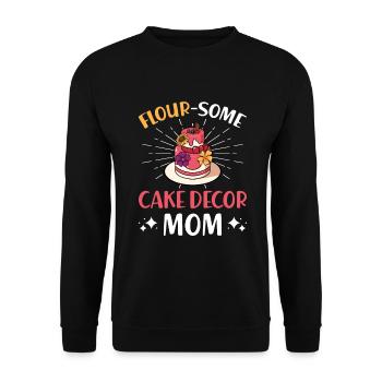 Cake Artist Cake Decorator Decorator B - Unisex Sweatshirt - black - Front - Alina (178cm) & Michal (187cm)