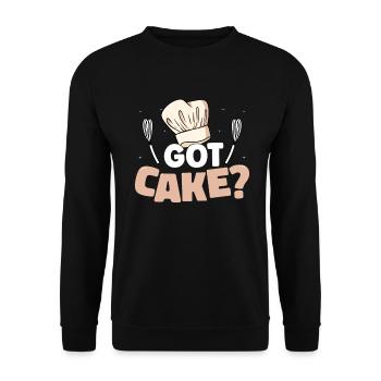 Cake Artist Cake Decorator Decorator B - Unisex Sweatshirt - black - Front - Alina (178cm) & Michal (187cm)
