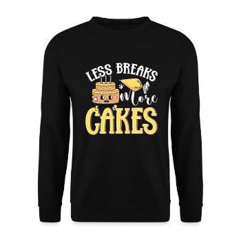 Cake Artist Cake Decorator Cake Decorator B - Unisex Sweatshirt - black - Front - Alina (178cm) & Michal (187cm)
