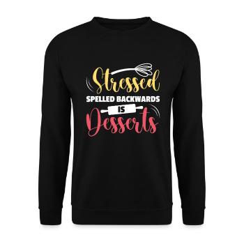 Cake Artist Cake Decorator Cake Decorator B - Unisex Sweatshirt - black - Front - Alina (178cm) & Michal (187cm)