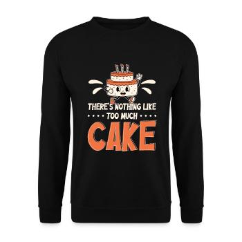 Cake Artist Cake Decorator Cake Decorator B - Unisex Sweatshirt - black - Front - Alina (178cm) & Michal (187cm)