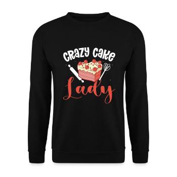 Cake Artist Cake Decorator Cake Decorator B - Unisex Sweatshirt - black - Front - Alina (178cm) & Michal (187cm)