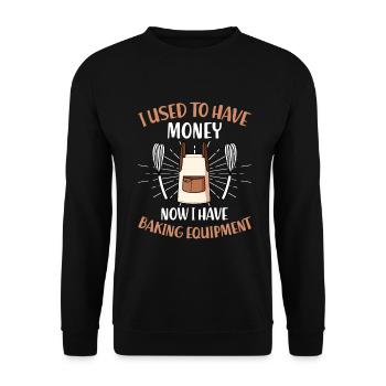 Cake Artist Cake Decorator Cake Decorator B - Unisex Sweatshirt - black - Front - Alina (178cm) & Michal (187cm)
