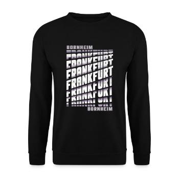 Frankfurt Bornheim - Unisex Pullover - Schwarz - Vorne - Alina (178cm) & Michal (187cm)