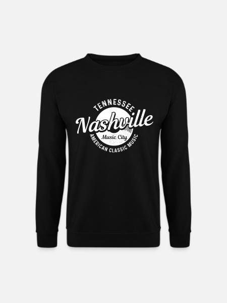 Nashville Tennessee Country Musik - Unisex Pullover - Schwarz