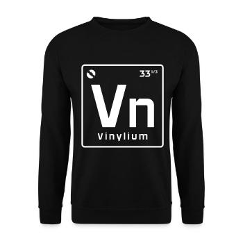 Disque vinyle Vintage DJ cadeau - Sweat-shirt Unisexe - noir - Devant - Alina (178cm) & Michal (187cm)