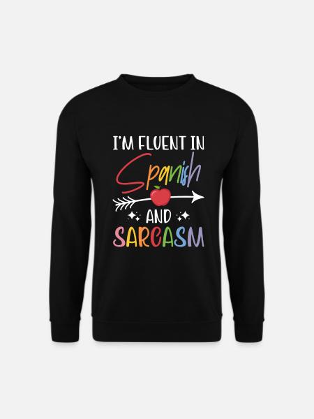 Spanischlehrerin Maestra Bilinguale Lehrerin - Unisex Pullover - Schwarz