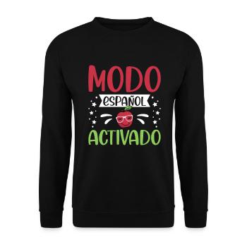 Spanish Teacher Maestra Bilingual Teacher - Unisex Sweatshirt - black - Front - Alina (178cm) & Michal (187cm)