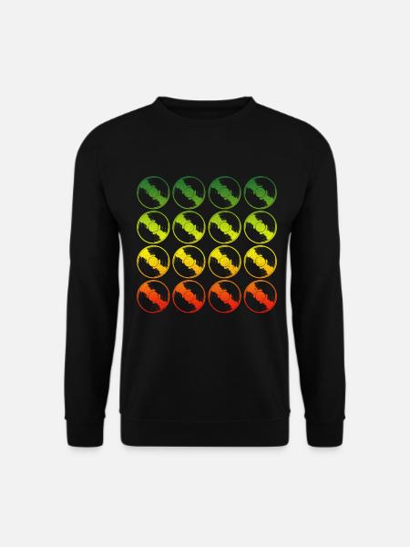 Disque vinyle Dub Reggae DJ - Sweat-shirt Unisexe - noir