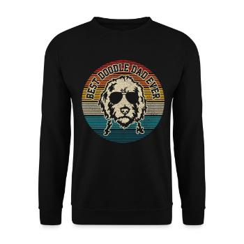 Goldendoodle Dog The Dood Gift - Unisex Sweatshirt - black - Front - Alina (178cm) & Michal (187cm)