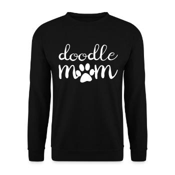 Goldendoodle Dog The Dood Gift - Unisex Sweatshirt - black - Front - Alina (178cm) & Michal (187cm)