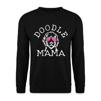 Goldendoodle Chien Doodle Maman Cadeau - Sweat-shirt Unisexe - noir - Devant - Alina (178cm) & Michal (187cm)