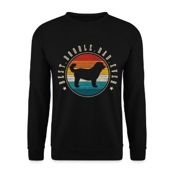 Goldendoodle Dog The Dood Gift - Unisex Sweatshirt - black - Front - Alina (178cm) & Michal (187cm)