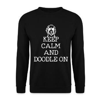 Goldendoodle Dog The Dood Gift - Unisex Sweatshirt - black - Front - Alina (178cm) & Michal (187cm)