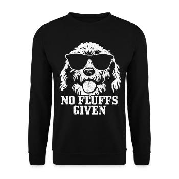 Goldendoodle Dog The Dood Gift - Unisex Sweatshirt - black - Front - Alina (178cm) & Michal (187cm)