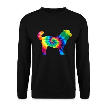 Goldendoodle Dog The Dood Gift - Unisex Sweatshirt - black - Front - Alina (178cm) & Michal (187cm)