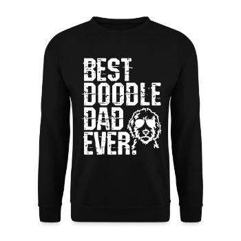 Goldendoodle Dog The Dood Gift - Unisex Sweatshirt - black - Front - Alina (178cm) & Michal (187cm)