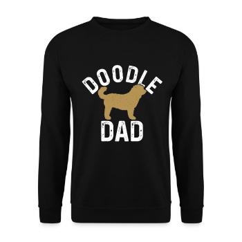 Goldendoodle Chien Doodle Papa Cadeau - Sweat-shirt Unisexe - noir - Devant - Alina (178cm) & Michal (187cm)