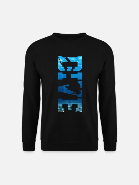Tauchen Lustig Vintage Taucher Geschenk - Unisex Pullover - Schwarz