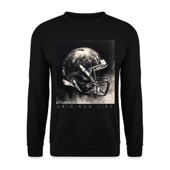 Gridiron Football Touchdown am amerikanischen Spieltag - Unisex Pullover - Schwarz - Vorne - Alina (178cm) & Michal (187cm)