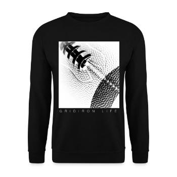 Gridiron Football American Game Day Touchdown Duke - Unisex Sweatshirt - black - Front - Alina (178cm) & Michal (187cm)