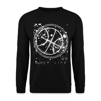 Joueur de basket-ball Fiel Goal Ball Graphique - Sweat-shirt Unisexe - noir - Devant - Alina (178cm) & Michal (187cm)