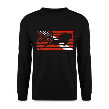 Diving Funny Vintage Diver Gift - Unisex Sweatshirt - black - Front - Alina (178cm) & Michal (187cm)