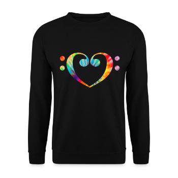 Bassiste Guitare Basse Drôle Cadeau - Sweat-shirt Unisexe - noir - Devant - Alina (178cm) & Michal (187cm)