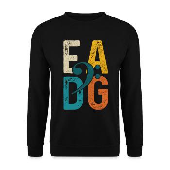 Bassiste Guitare Basse Drôle Cadeau - Sweat-shirt Unisexe - noir - Devant - Alina (178cm) & Michal (187cm)