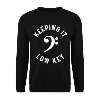 Bassiste Guitare Basse Drôle Cadeau - Sweat-shirt Unisexe - noir - Devant - Alina (178cm) & Michal (187cm)