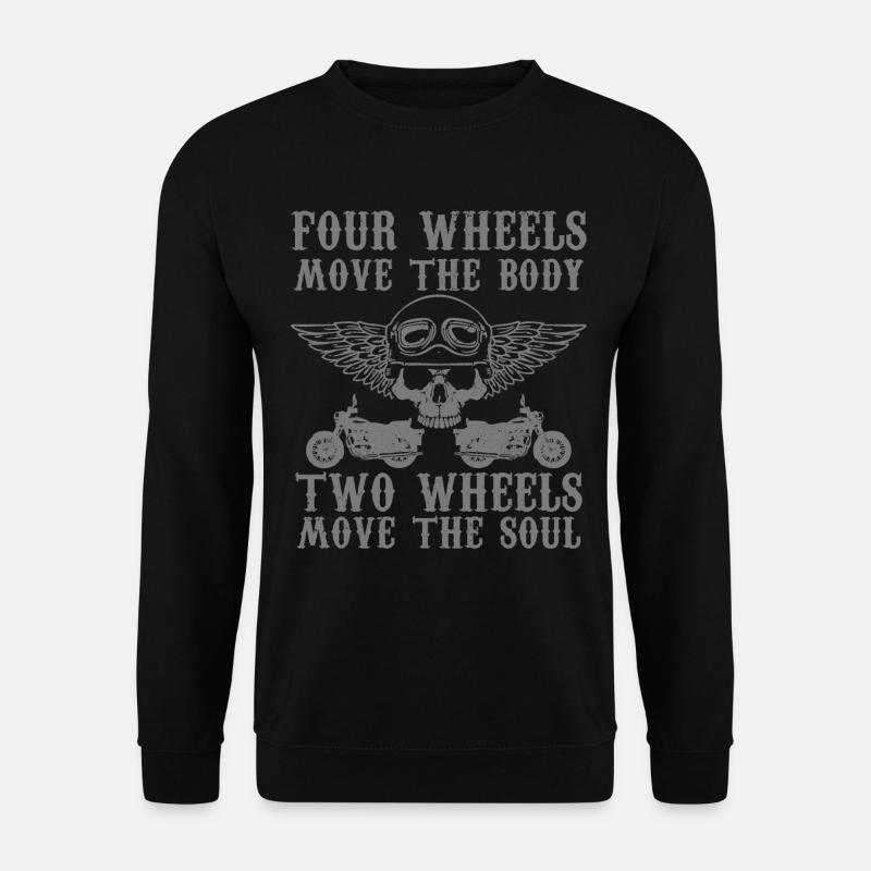 Motorrad Biker Lustiges Geschenk - Unisex Pullover - Schwarz
