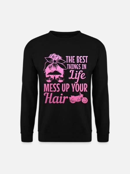 Motorrad Biker Lustiges Geschenk - Unisex Pullover - Schwarz
